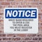 Signmission Wrist Band Required To Enter & Use The Pool OSHA Notice Sign, Plastic, 14in W x 10in L, 2PK OS-2PACK-NS-P-1014-L-19074 - alternate 6